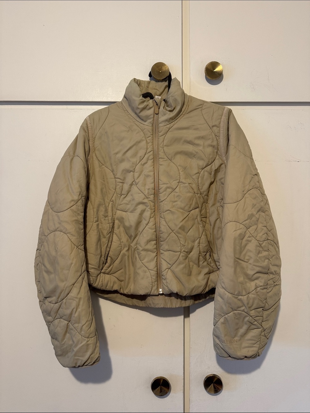 Lululemon Quilted Puffer Jacket in Beige